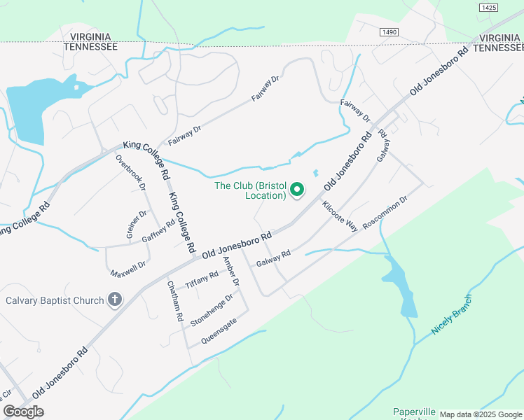 map of restaurants, bars, coffee shops, grocery stores, and more near 357 Monroe Drive in Bristol