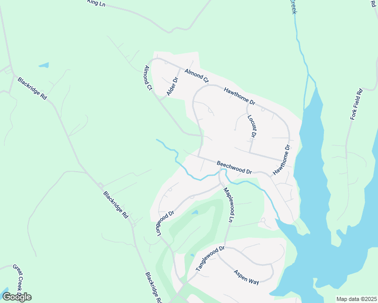map of restaurants, bars, coffee shops, grocery stores, and more near 19 Beechwood Drive in Bracey