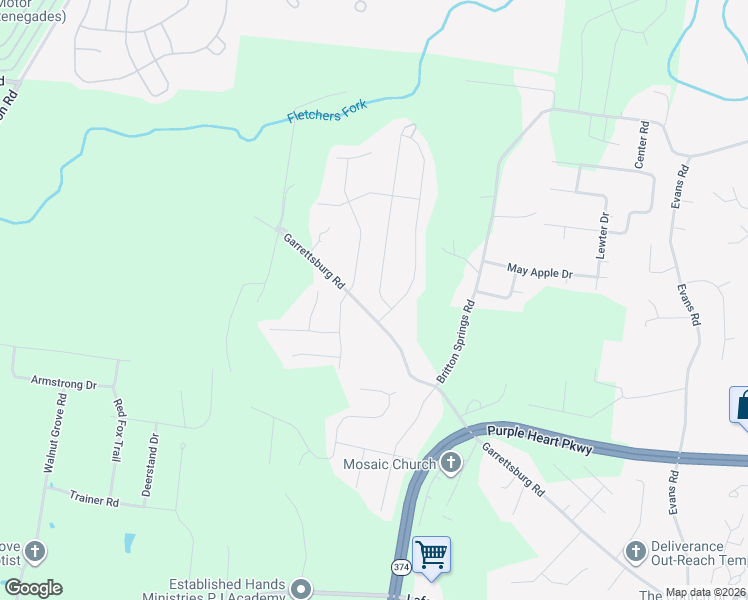 map of restaurants, bars, coffee shops, grocery stores, and more near 1184 Morstead Drive in Clarksville