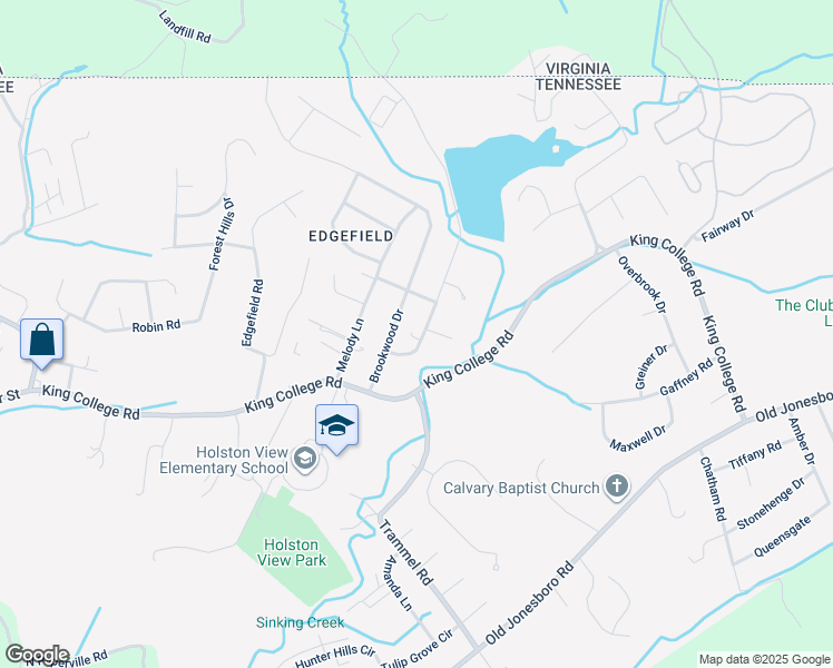 map of restaurants, bars, coffee shops, grocery stores, and more near 116 Redstone Drive in Bristol