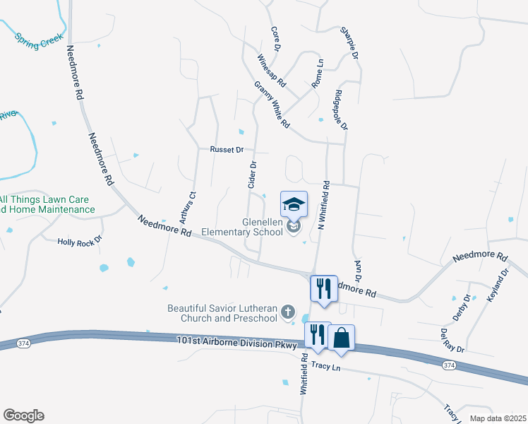 map of restaurants, bars, coffee shops, grocery stores, and more near 2573 Centerstone Cir in Clarksville
