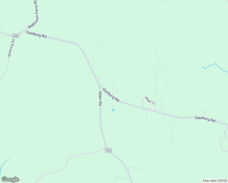 map of restaurants, bars, coffee shops, grocery stores, and more near Gasburg Road in Brodnax