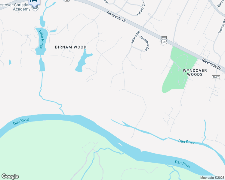 map of restaurants, bars, coffee shops, grocery stores, and more near 501-599 Beechtree Court in Danville