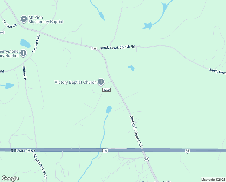 map of restaurants, bars, coffee shops, grocery stores, and more near 2716 Ringgold Depot Road in Sutherlin