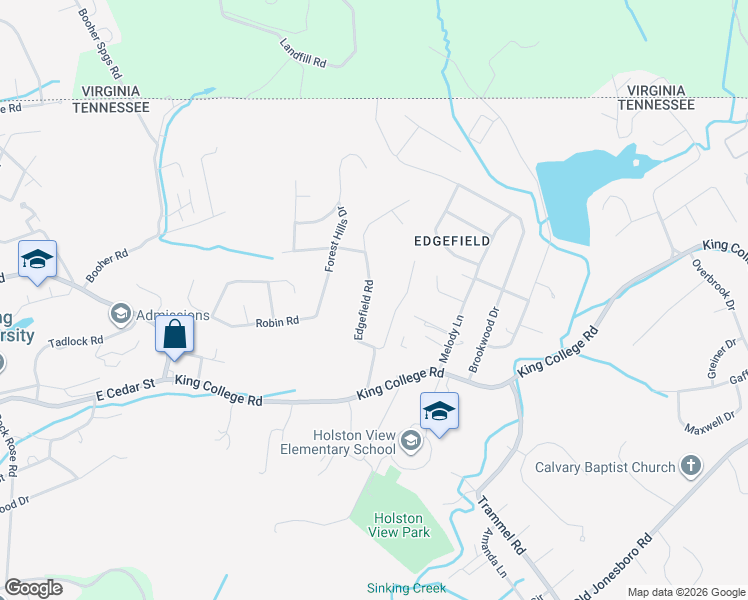 map of restaurants, bars, coffee shops, grocery stores, and more near 232 Edgefield Road in Bristol