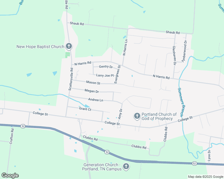 map of restaurants, bars, coffee shops, grocery stores, and more near 130 Megan Drive in Portland