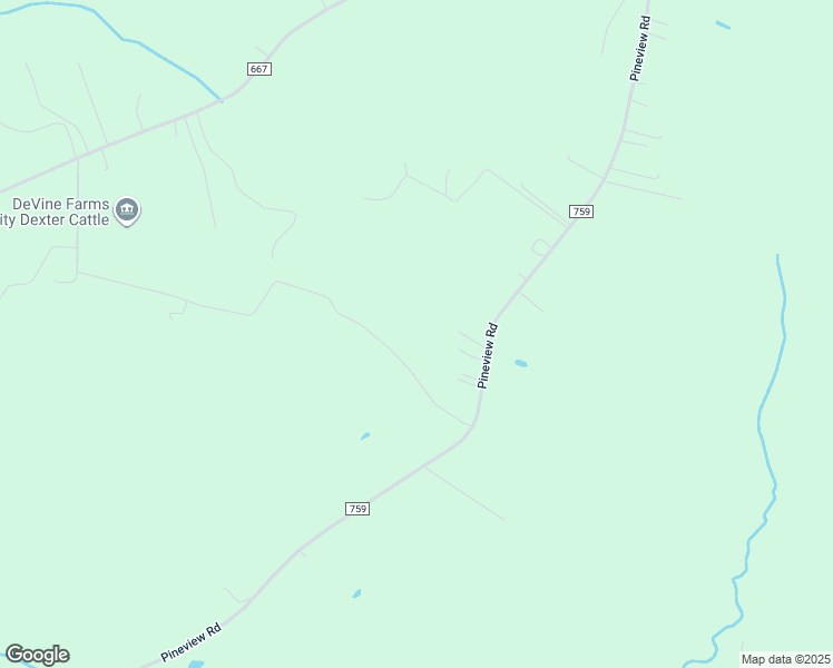 map of restaurants, bars, coffee shops, grocery stores, and more near 8840 Pineview Road in Suffolk
