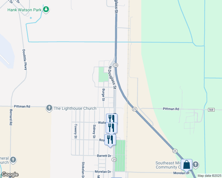 map of restaurants, bars, coffee shops, grocery stores, and more near 2010 Burge Street in Malden