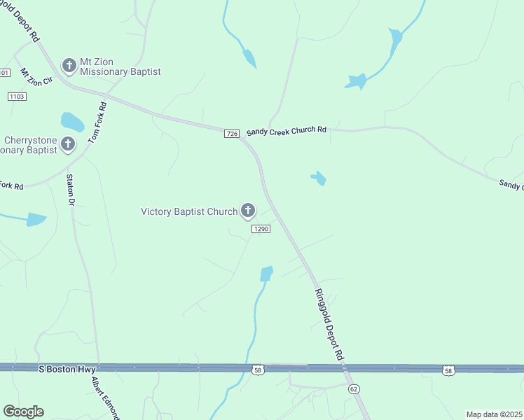 map of restaurants, bars, coffee shops, grocery stores, and more near 2624 Ringgold Depot Road in Sutherlin