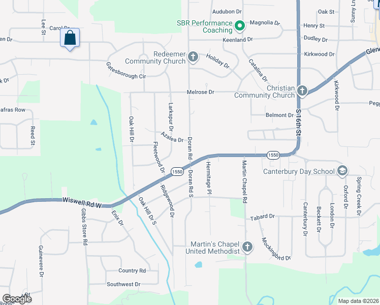 map of restaurants, bars, coffee shops, grocery stores, and more near 1403 Doran Road in Murray