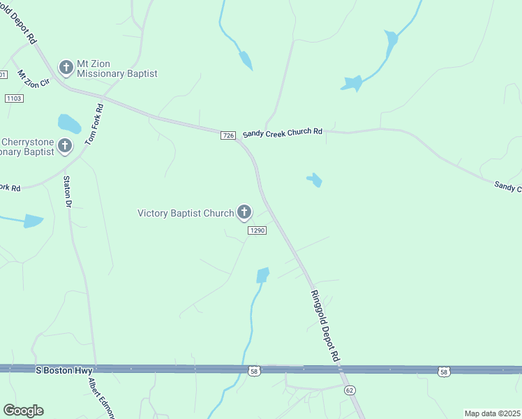 map of restaurants, bars, coffee shops, grocery stores, and more near 2624 Ringgold Depot Road in Sutherlin
