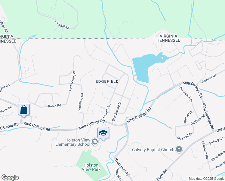 map of restaurants, bars, coffee shops, grocery stores, and more near 313 Melody Lane in Bristol