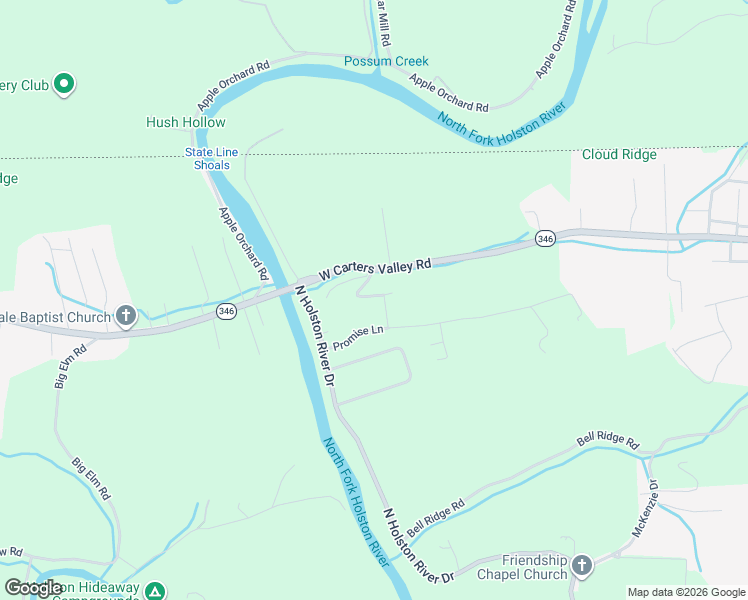 map of restaurants, bars, coffee shops, grocery stores, and more near 2547 Haynes Drive in Kingsport