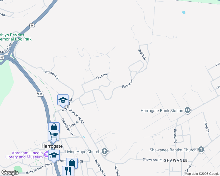 map of restaurants, bars, coffee shops, grocery stores, and more near 164 Queens Lane in Harrogate
