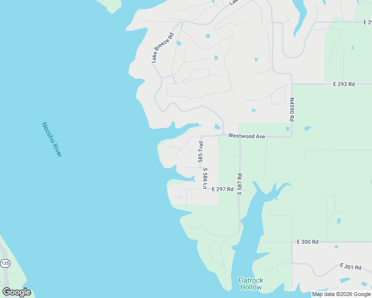 map of restaurants, bars, coffee shops, grocery stores, and more near 29506 South 585 Court in Grove