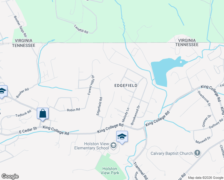 map of restaurants, bars, coffee shops, grocery stores, and more near 259 Wildwood Drive in Bristol