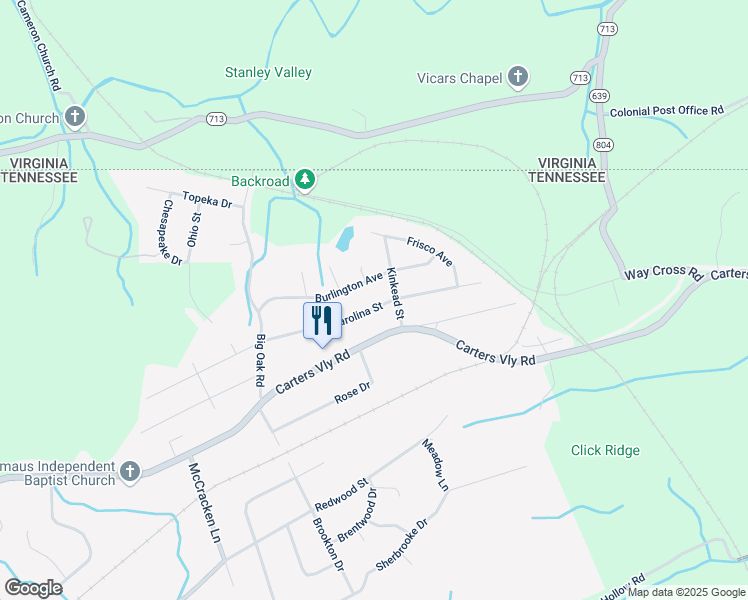 map of restaurants, bars, coffee shops, grocery stores, and more near 465 Carolina Street in Church Hill