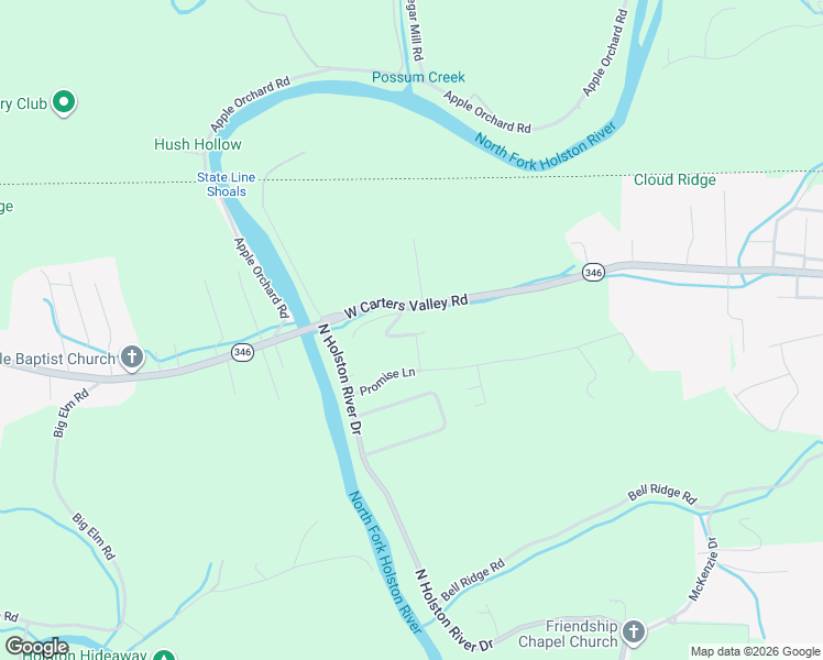 map of restaurants, bars, coffee shops, grocery stores, and more near 2547 Haynes Drive in Kingsport