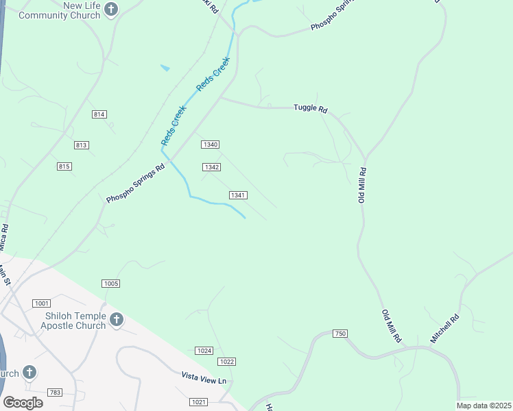 map of restaurants, bars, coffee shops, grocery stores, and more near 207 Eisenhower Road in Ridgeway