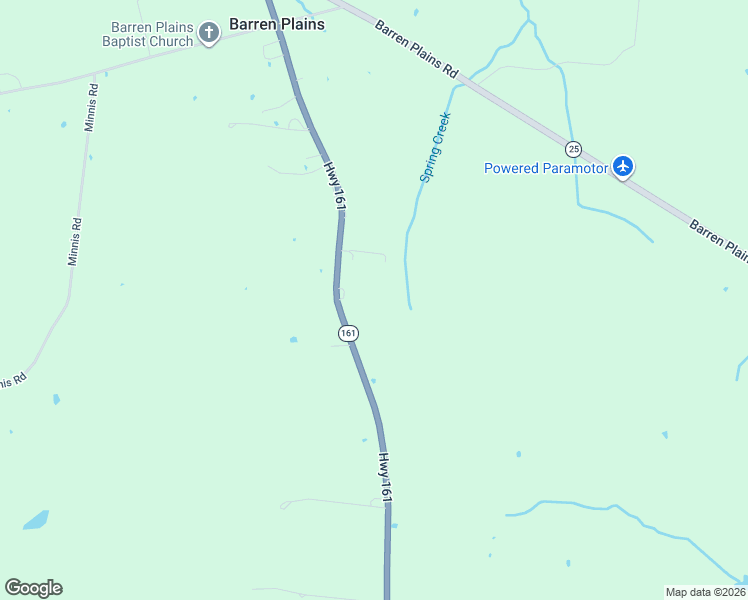 map of restaurants, bars, coffee shops, grocery stores, and more near 5535 Tennessee 161 in Springfield