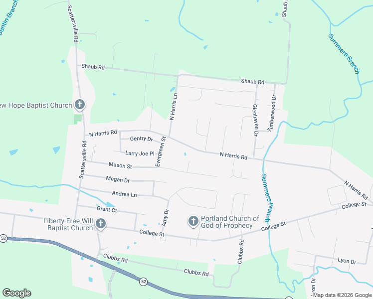 map of restaurants, bars, coffee shops, grocery stores, and more near 367 N Harris Rd in Portland