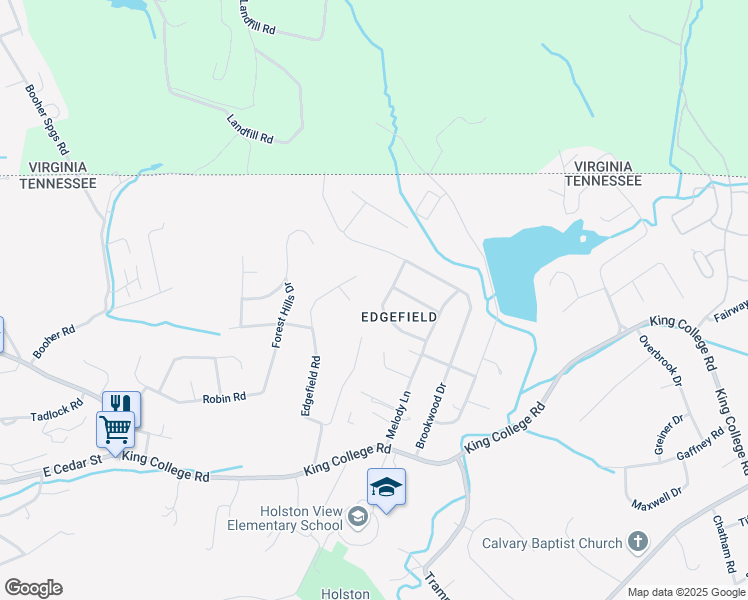 map of restaurants, bars, coffee shops, grocery stores, and more near 133 Woodside Drive in Bristol