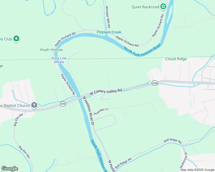 map of restaurants, bars, coffee shops, grocery stores, and more near 2517 McLean Dr in Kingsport