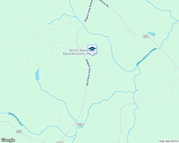 map of restaurants, bars, coffee shops, grocery stores, and more near Magna Vista School Road in Ridgeway
