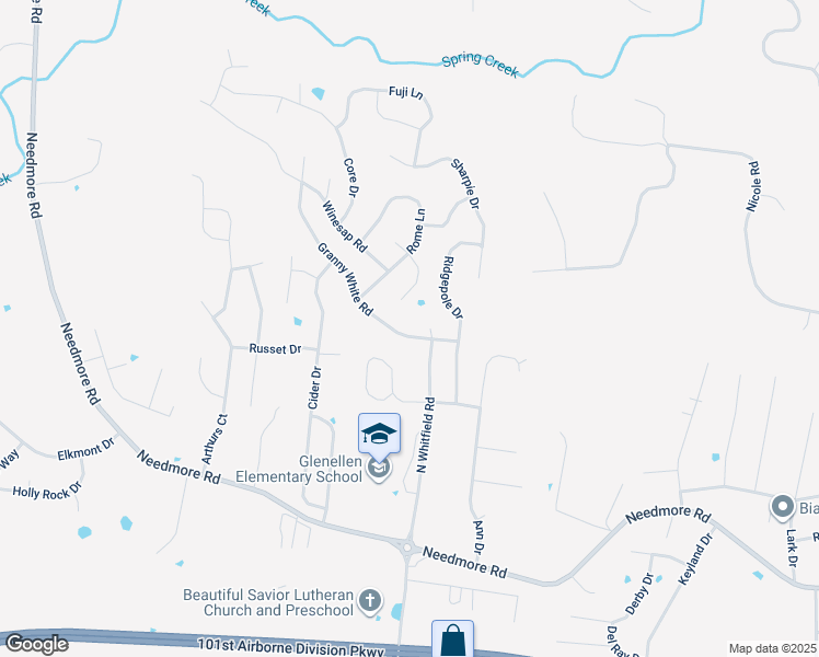map of restaurants, bars, coffee shops, grocery stores, and more near 909 Granny White Rd in Clarksville