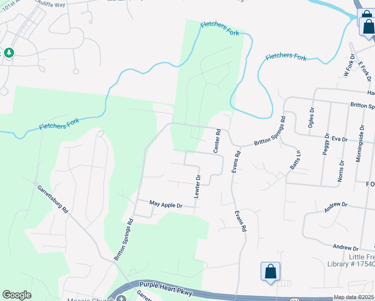 map of restaurants, bars, coffee shops, grocery stores, and more near 934 Center Road in Clarksville
