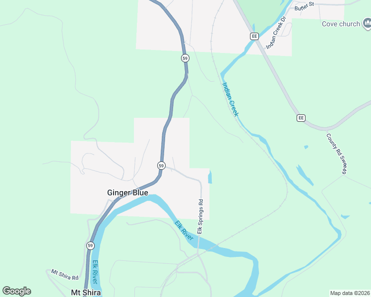 map of restaurants, bars, coffee shops, grocery stores, and more near 72 Elk Springs Road in Noel