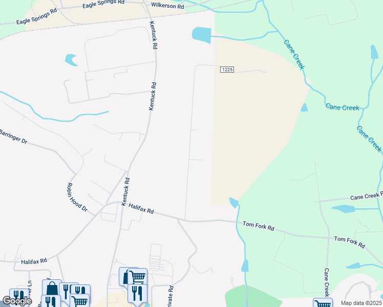 map of restaurants, bars, coffee shops, grocery stores, and more near 230 Gardner Street in Danville