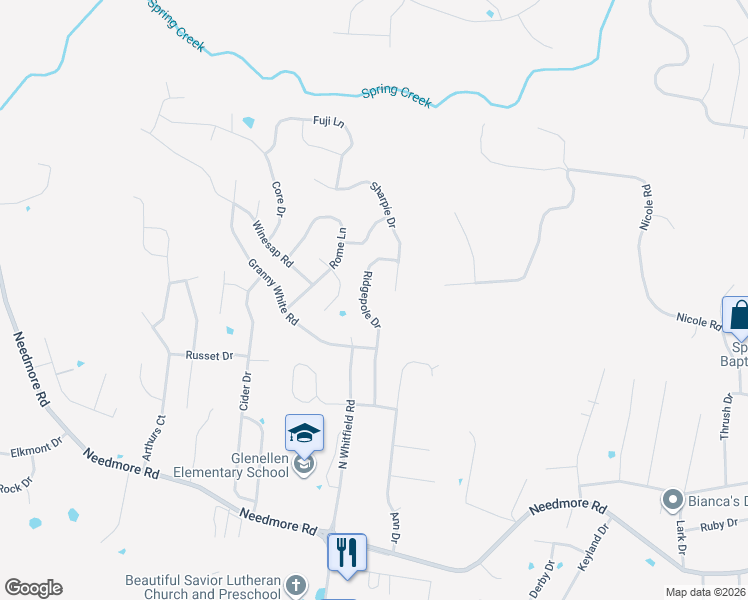 map of restaurants, bars, coffee shops, grocery stores, and more near 2789 Ridgepole Drive in Clarksville