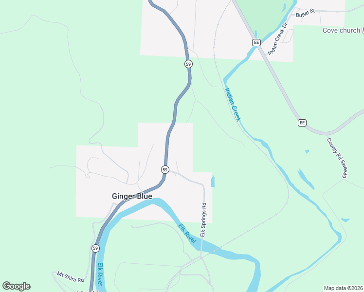 map of restaurants, bars, coffee shops, grocery stores, and more near 72 Elk Springs Road in Noel