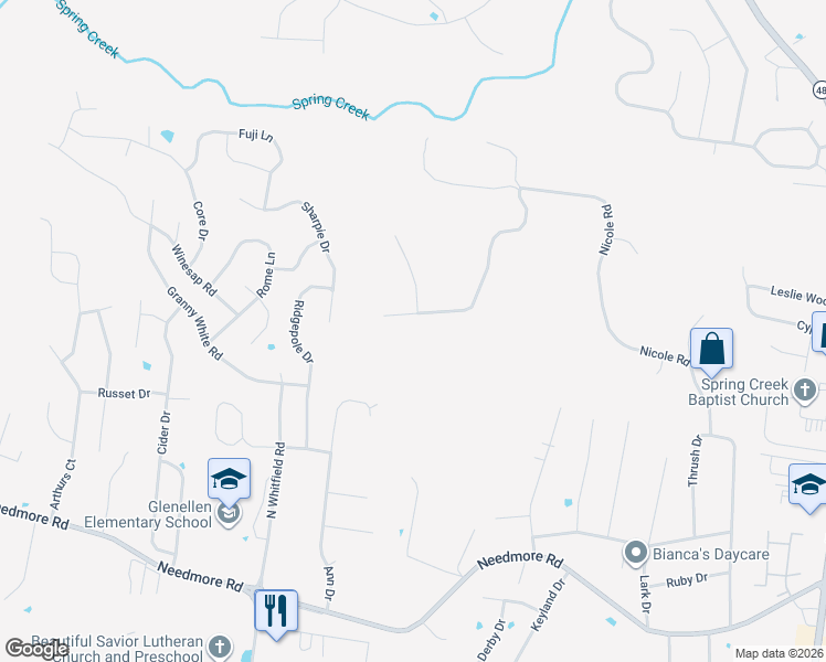 map of restaurants, bars, coffee shops, grocery stores, and more near 3090 Nicole Road in Clarksville
