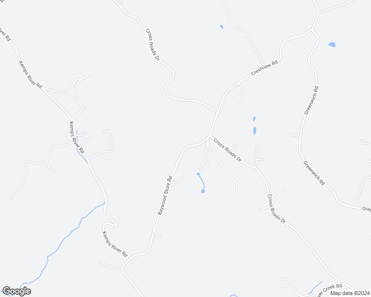 map of restaurants, bars, coffee shops, grocery stores, and more near Baywood Store Road in Grayson County