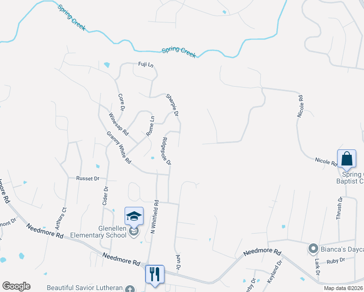 map of restaurants, bars, coffee shops, grocery stores, and more near 2809 Sharpie Drive in Clarksville