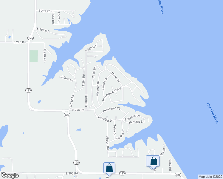 map of restaurants, bars, coffee shops, grocery stores, and more near 30 Port Duncan Boulevard in Afton