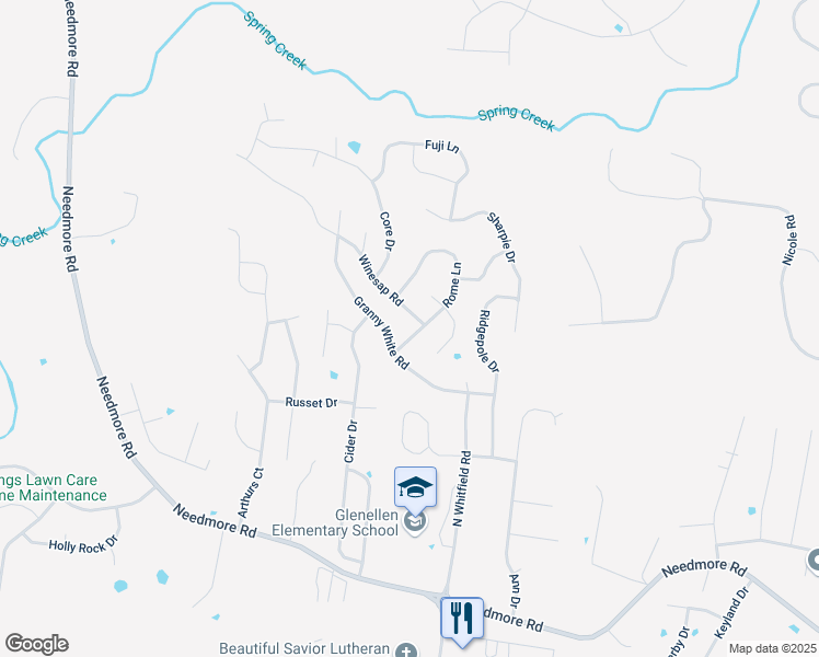 map of restaurants, bars, coffee shops, grocery stores, and more near 2802 Rome Lane in Clarksville