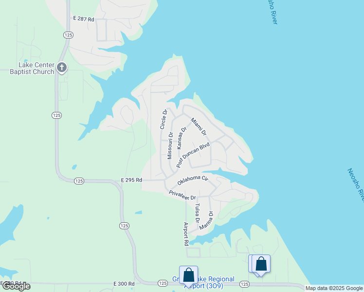 map of restaurants, bars, coffee shops, grocery stores, and more near 30 Port Duncan Boulevard in Afton