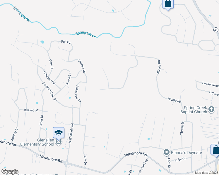 map of restaurants, bars, coffee shops, grocery stores, and more near 3090 Nicole Road in Clarksville