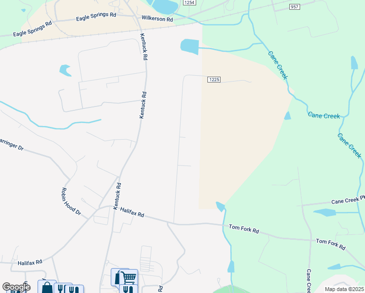 map of restaurants, bars, coffee shops, grocery stores, and more near 262 Gardner Street in Danville