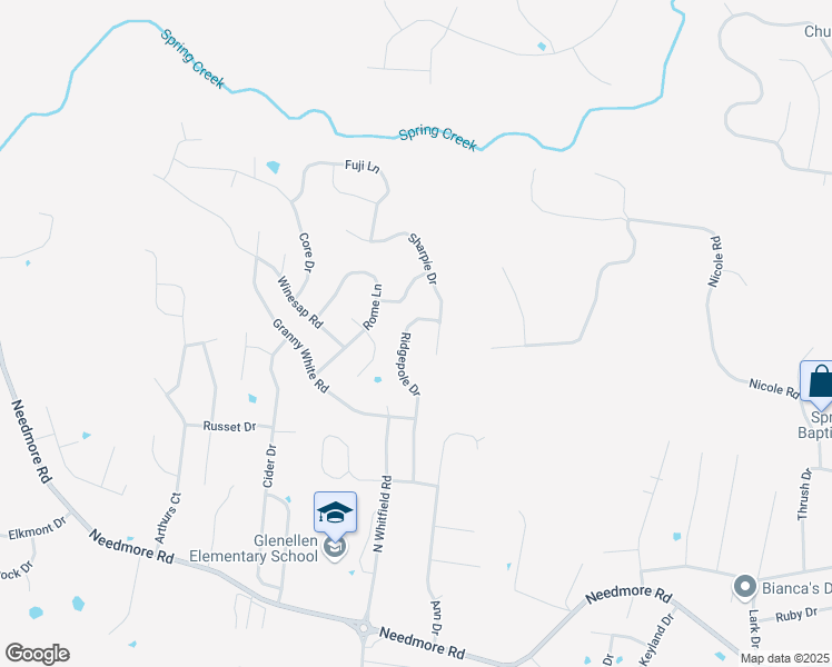 map of restaurants, bars, coffee shops, grocery stores, and more near 2797 Ridgepole Drive in Clarksville