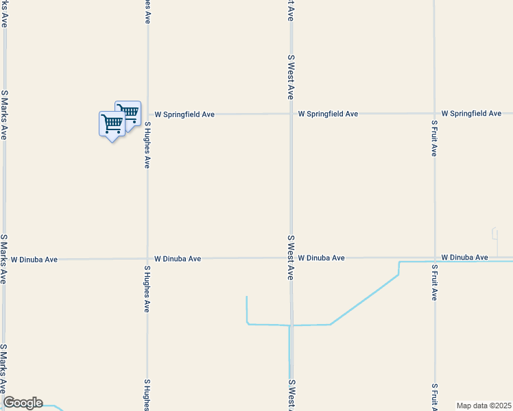 map of restaurants, bars, coffee shops, grocery stores, and more near 9785 South West Avenue in Fresno