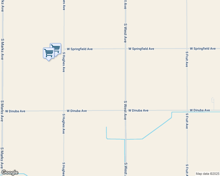 map of restaurants, bars, coffee shops, grocery stores, and more near 9785 South West Avenue in Fresno