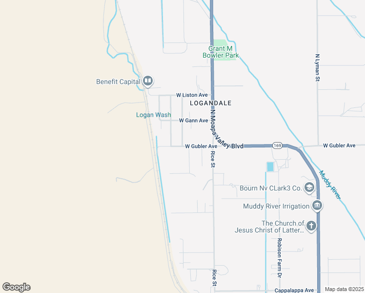 map of restaurants, bars, coffee shops, grocery stores, and more near 2015 West Gubler Avenue in Moapa Valley