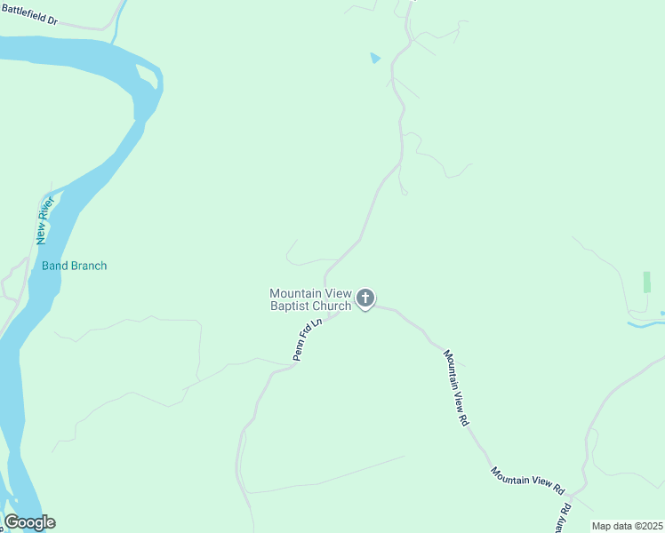 map of restaurants, bars, coffee shops, grocery stores, and more near Penn Ford Lane in Grayson County