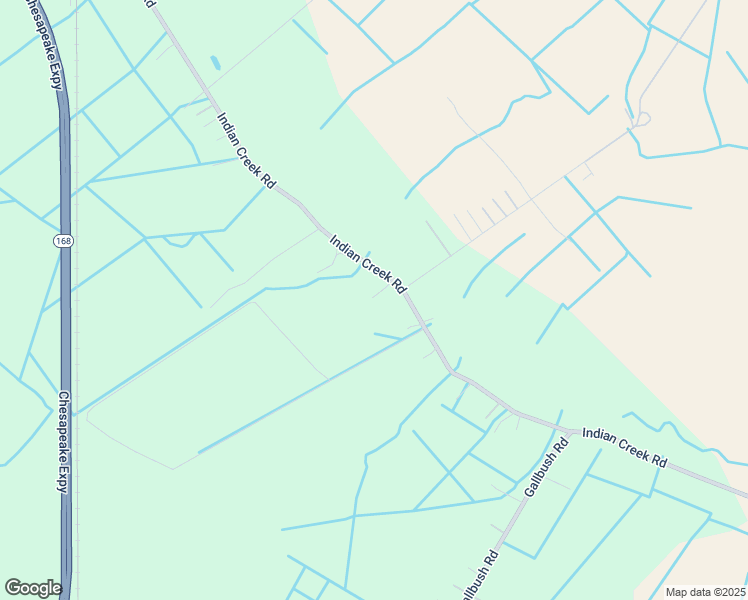 map of restaurants, bars, coffee shops, grocery stores, and more near 937 Indian Creek Road in Chesapeake