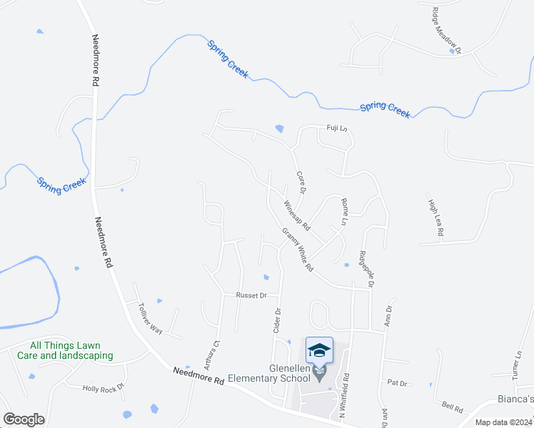 map of restaurants, bars, coffee shops, grocery stores, and more near 1010 Granny White Road in Clarksville