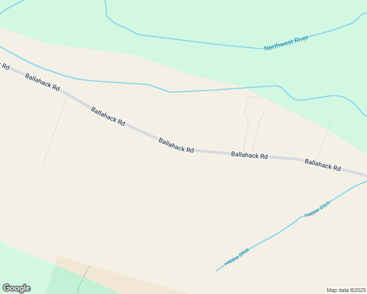 map of restaurants, bars, coffee shops, grocery stores, and more near 3324 Ballahack Road in Chesapeake